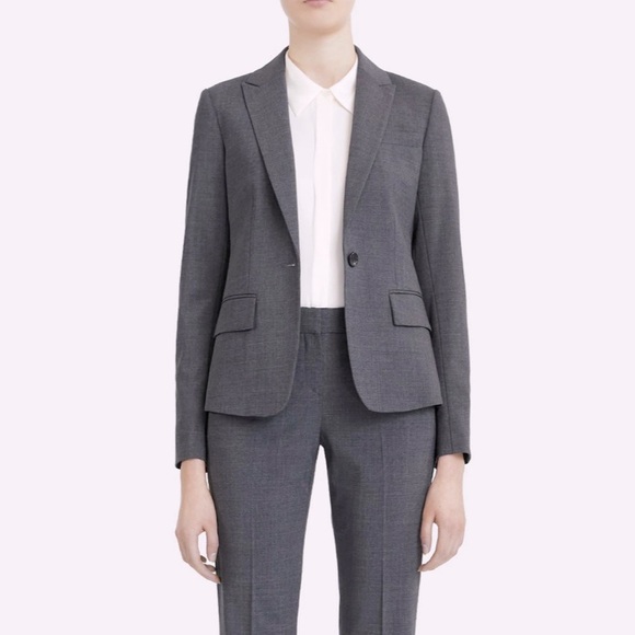 Theory Classic Grey Blazer - Size 2 - Picture 3 of 8